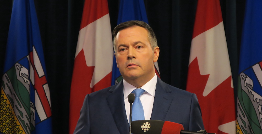 When the going gets tough, tough-guy Jason Kenney gets going – this time leaving the Legislature padlocked behind him