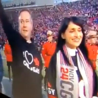Booing Alberta’s premier at public events like Sunday’s Grey Cup — let’s make it a Battle of Alberta thing!