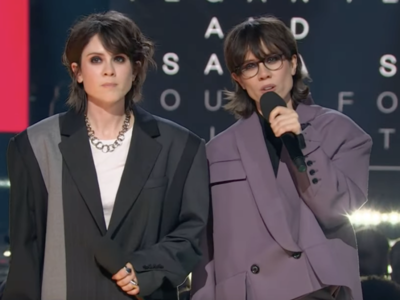 Tegan and Sara call out Smith Government for UCP’s anti-trans policies at Junos