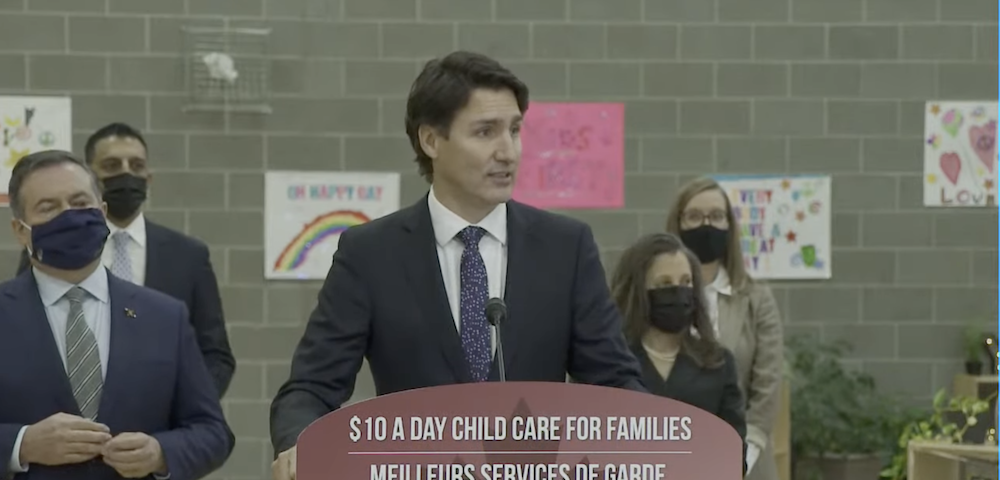 Alberta signs on to federal child care deal its premier once mocked as ‘9-to-5, urban, government and union-run institutional daycare’